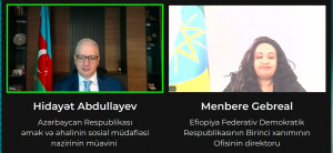 Efiopiya ilə həssas qruplara xidmətlər sisteminin inkişafı sahəsində əməkdaşlıq sənədi imzalanıb